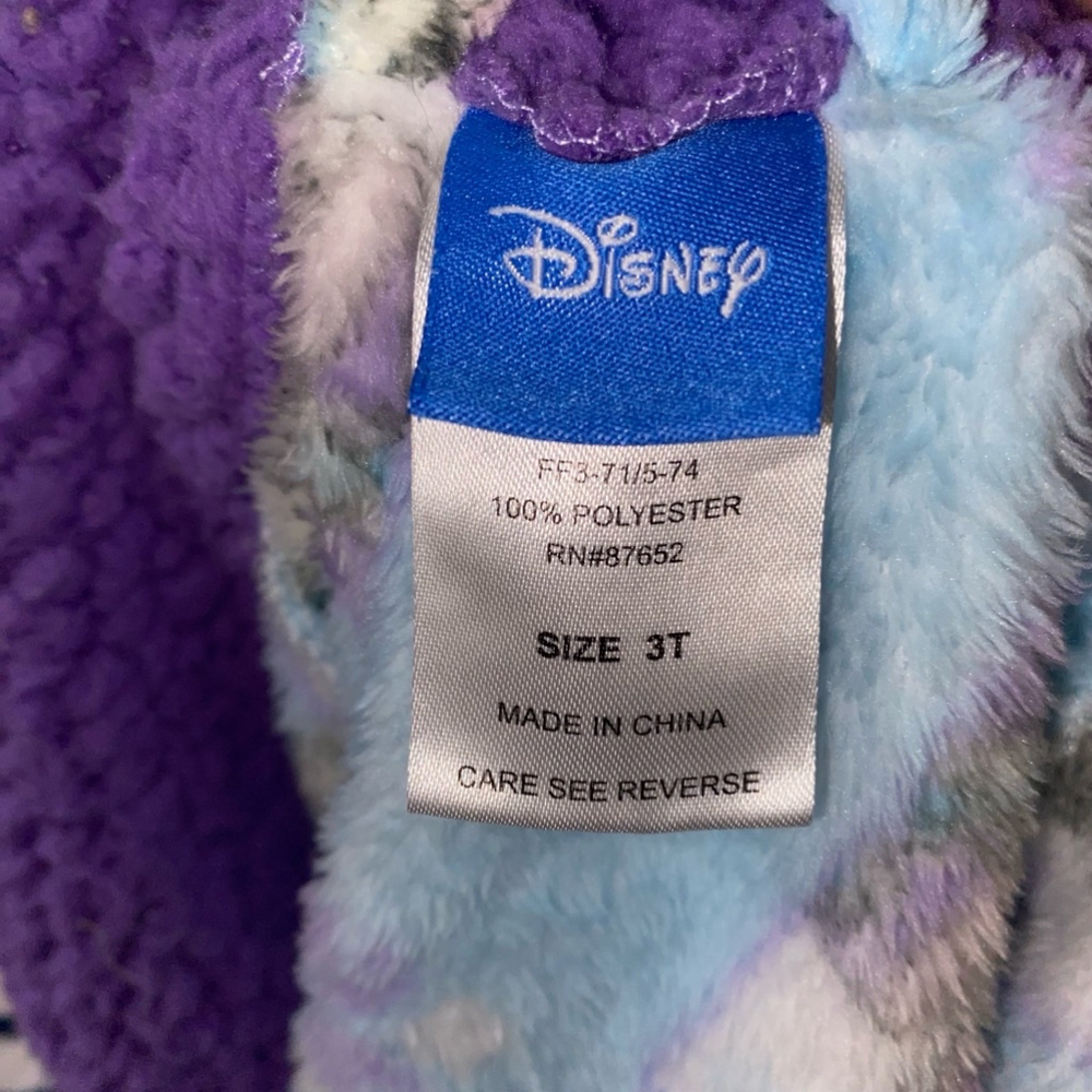 Girl's Disney Frozen Elsa Robe in Blue and Purple, 3T Great Condition - Picture 3 of 3